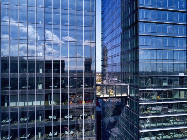 The link in the sky between two Parramatta Square towers - Built